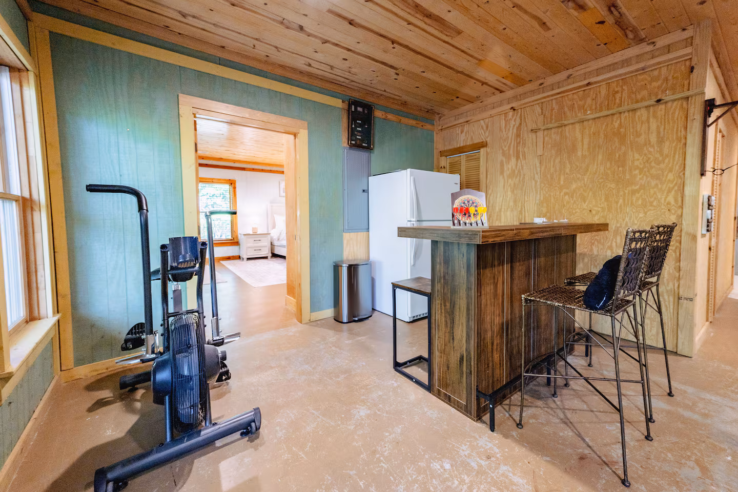 Bar area in the game room