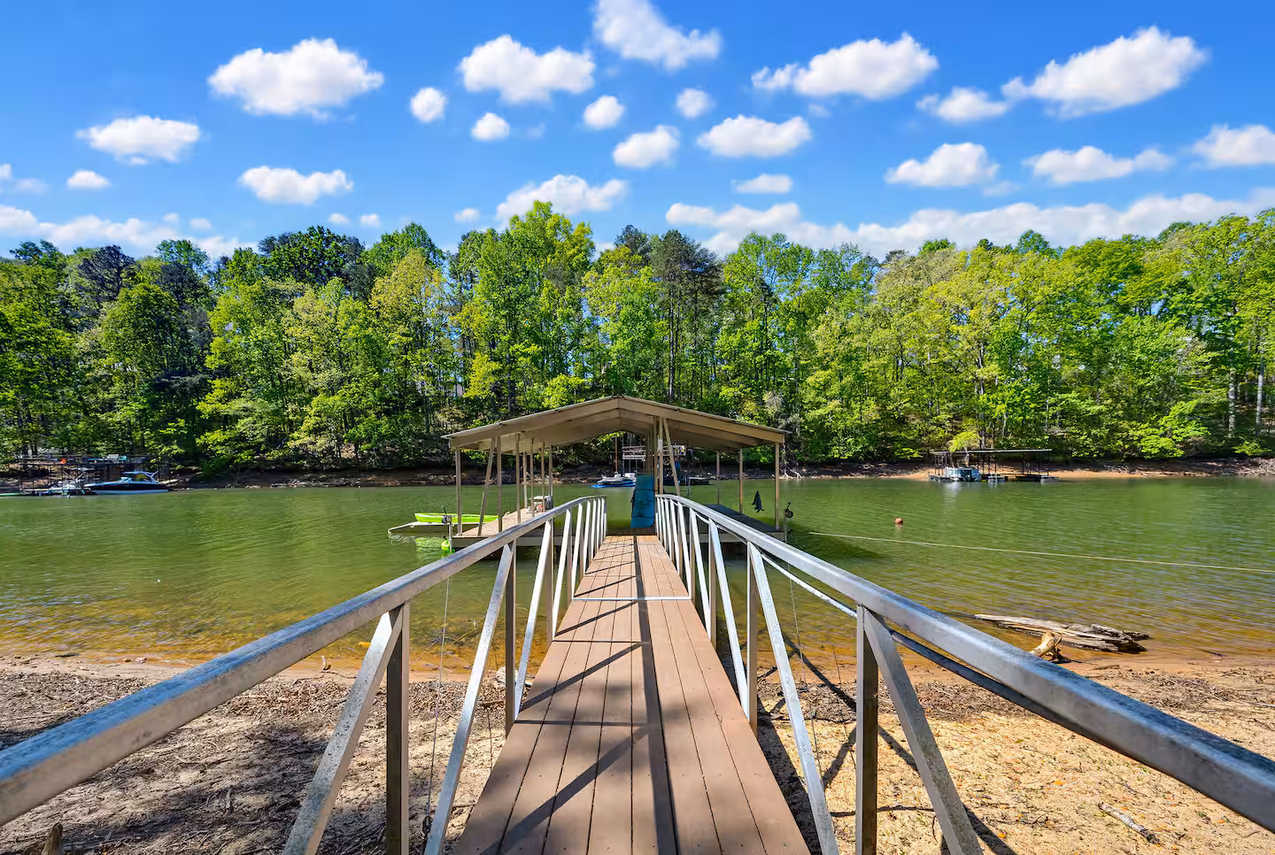 Dock and open water on Lake Lanier
